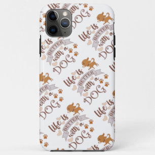 Case-Mate iPhone Case La vie est meilleure avec un chien citation drôle 