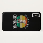 Coques Case-Mate iPhone La Vie Est Meilleure Avec Un Chihuahua (Dos (Horizontal))