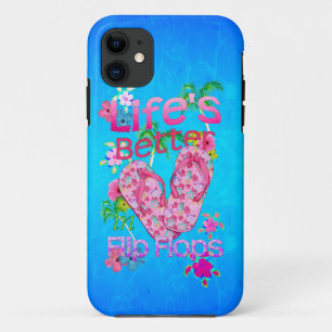 Coques Pour iPhone La vie est meilleure en tongs