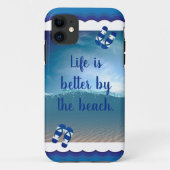 Coques Case-Mate iPhone La vie est meilleure sur la plage (Dos)