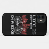 Coques Case-Mate iPhone La vie est meilleure sur un vélo (Dos (Horizontal))