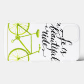 Coques Case-Mate iPhone La Vie Est Un Beau Voyage Vert Lime (Verso (horizontal))