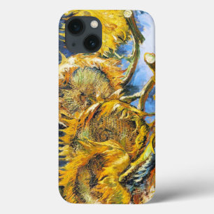 iPhone 13 Coque La vie toujours avec quatre tournesols Van Gogh