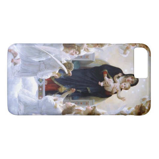Coques Case-Mate iPhone La Vierge aux anges par William Adolphe Bouguere (Dos (Horizontal))