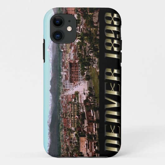 Coques Case-Mate iPhone La ville de Denver 1898 (Dos)