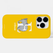Coques Case-Mate iPhone L'ABC de Dr Seuss : Lettre E - Blanc | Ajoutez vot (Verso (horizontal))