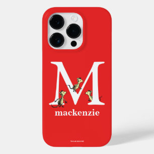 Coque Pour iPhone 14 Pro L'ABC de Dr Seuss : Lettre M - Blanc Ajoutez vot