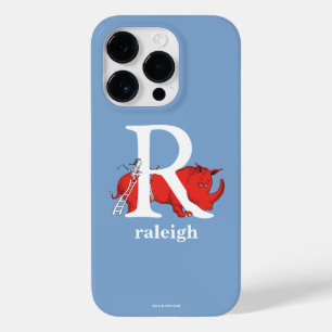 Coque Pour iPhone 14 Pro L'ABC de Dr Seuss : Lettre R - Blanc Ajoutez vot