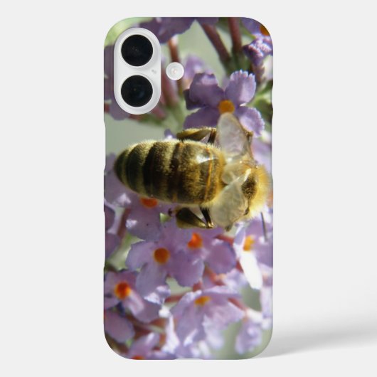 Coques Case-Mate iPhone L'abeille à miel et les fleurs de Buddleia (Verso)
