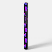 Coques Case-Mate iPhone Labradoodé Chien rose bleu Silhouette Mono noir (Verso / Gauche)