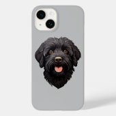 Coques Case-Mate iPhone Labradoodle Chien noir (Verso)