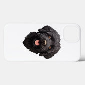 Coques Case-Mate iPhone Labradoodle Chien noir (Verso (horizontal))