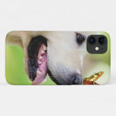 Coques Case-Mate iPhone Labrador And Butterfly Throw Pillow (Dos (Horizontal))