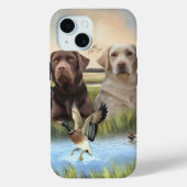 Coques Case-Mate iPhone Labrador, chasse aux canards (Verso)
