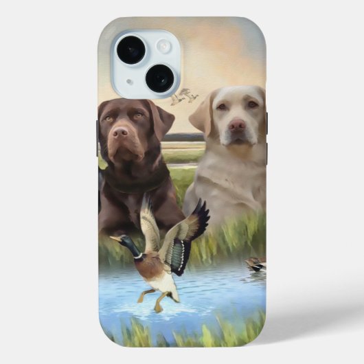 Coques Case-Mate iPhone Labrador, chasse aux canards (Verso)