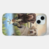 Coques Case-Mate iPhone Labrador, chasse aux canards (Verso (horizontal))