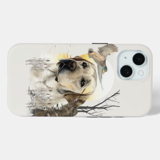 Coques Case-Mate iPhone Labrador, chasse aux canards (Verso (horizontal))