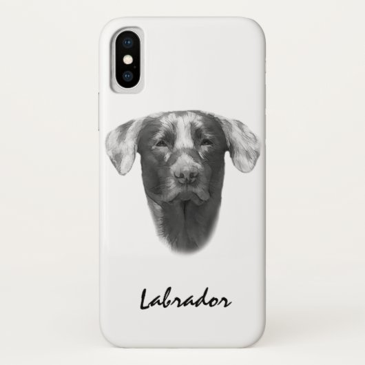 Coques Case-Mate iPhone Labrador Chien élégant (Dos)