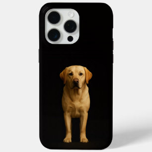 Coque iPhone 15 Pro Max Labrador minimaliste noir Luxe iPhone 15 Pro Max