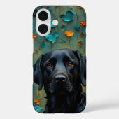 Coques Case-Mate iPhone Labrador noir en Feuille (Verso)