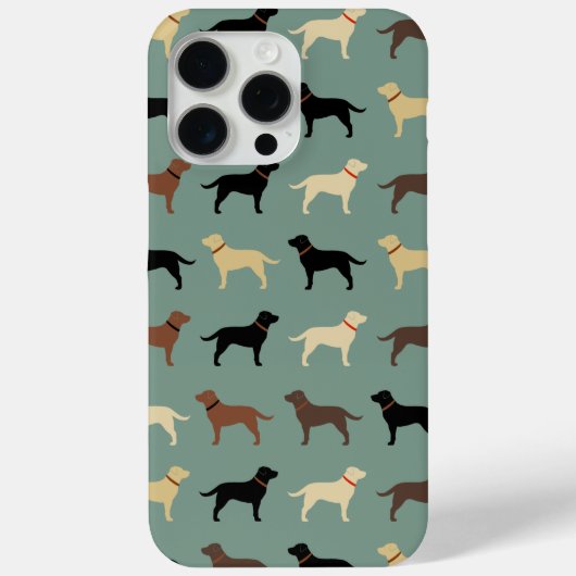 Coques Case-Mate iPhone Labrador Retriever Chien Silhouettes Laboratoires  (Verso)
