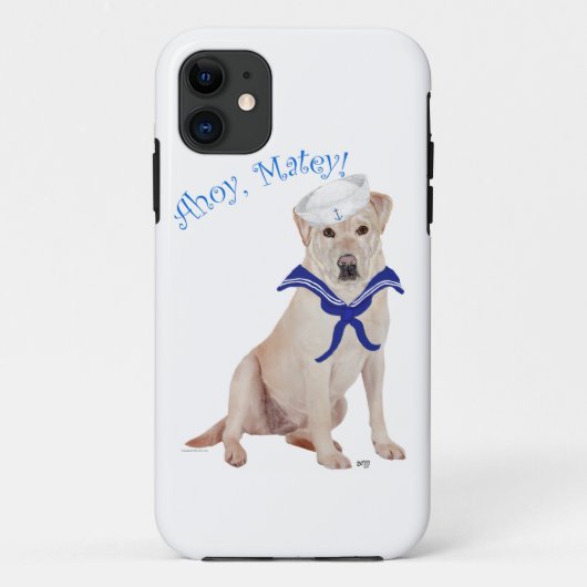 Coques Case-Mate iPhone Labrador Retriever Jaune Marin (Dos)
