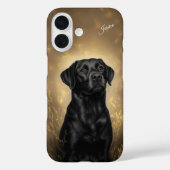 Coques Case-Mate iPhone Labrador Retriever Lab noir Personnalisé (Verso)