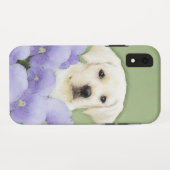 Coques Case-Mate iPhone Labrador Retriever Puppy Painting Original Chien A (Dos (Horizontal))