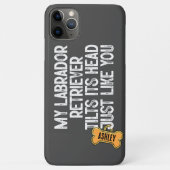 Coques Case-Mate iPhone Labrador Retriever Tilts Head Drôle Citation Chien (Dos)