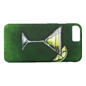 Coques Case-Mate iPhone L'absinthe au cocktail vert (Dos (Horizontal))