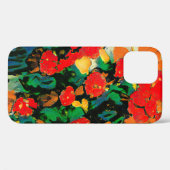 Coques Case-Mate iPhone L'abstraction florale basée sur les oeuvres de Van (Verso (horizontal))