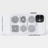 Coques Case-Mate iPhone Labyrinthes, c.1900 (gravure) (photo de b/w) (Dos (Horizontal))