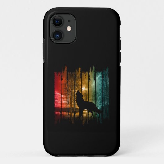 COQUES Case-Mate iPhone LAC ARBRES HURLEMENT DE LOUP (Dos)