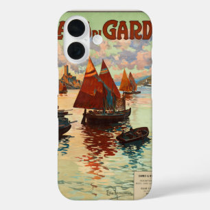Coques iPhone 16 Lac de Garde, Lac de Garde, Italie Voyage Vintage,