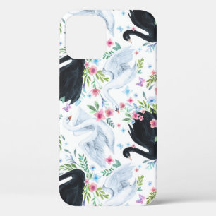 Case-Mate iPhone Case Lac des Cygnes : Motif pastel aquarelle.