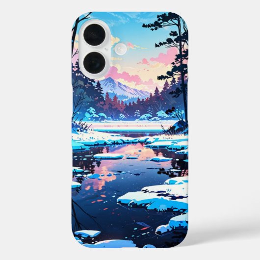Coques Case-Mate iPhone Lac d'hiver gelé (Verso)