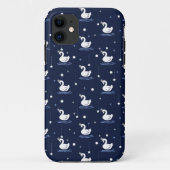 Coques Case-Mate iPhone Lac Enchanted - Design Motif de cygne gracieux (Dos)
