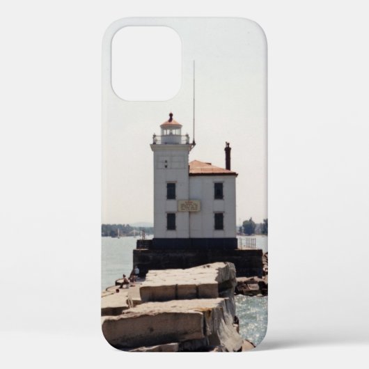 Coques Case-Mate iPhone Lac Erie Lighthouse (Verso)