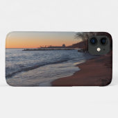 Coques Case-Mate iPhone lac michigan côte nord milwaukee à l'aube (Dos (Horizontal))