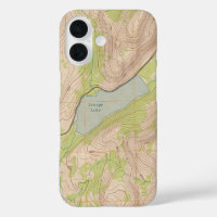Lac Tenaya, Yosemite Carte topographique