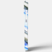 Coques Case-Mate iPhone Lacelike sur de larges bandes en bleu teinte pour (Verso / Gauche)