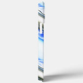 Coques Case-Mate iPhone Lacelike sur de larges bandes en bleu teinte pour (Verso / Droite)