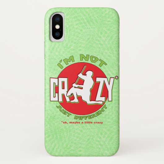 Coques Case-Mate iPhone Lacrosse Goalie 'I'm Not Crazy' (Dos)