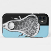 Coques Case-Mate iPhone Lacrosse Sports bleu clair (Dos (Horizontal))