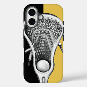 Coques iPhone 16 Lacrosse Sports Gold