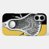 Coques Case-Mate iPhone Lacrosse Sports Gold (Verso (horizontal))