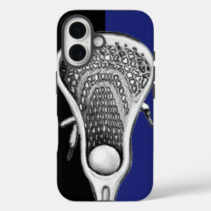 Coques iPhone 16 Lacrosse Sports Team Blue