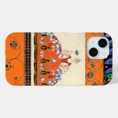 COQUES Case-Mate iPhone LADOR ORANGE BLACK SWIRLS /MODE COSTUME DESIGNER (Verso (horizontal))