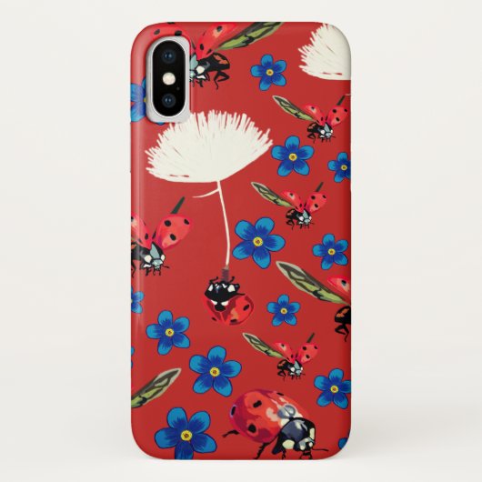 Coques Case-Mate iPhone Lady bugs Apple iPhone X, à peine là (Dos)