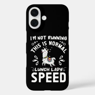 Coques iPhone 16 Lady Déjeuner Normale Vitesse Drôle Llama Dit Humo